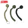 Llavero Redondo de Bolas de Acero para Defensa Personal, Nudo de Diamante Trenzado para Exteriores, Mono Puño, Cuerda de Paraguas 550, Supervivencia en Montañismo