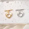 Hebilla de Collar de Perlas Cabeza de Hebilla Corazón Brillante Hebilla Ot Acabado Hecho a Mano Hebilla de Conexión Cadena para Suéter Joyería DIY Accesorios de Joyería