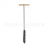 Cepillo de Alambre de Acero Inoxidable 304 de 300 mm de Largo con Mango de Madera para Limpieza, Pulido y Desbarbado de Tuberías - Producto de Venta Caliente Transfronterizo