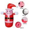 Nova decoração inflável de boneco de neve de desenho animado de Natal transfronteiriça para uso externo, boneco inflável do Papai Noel