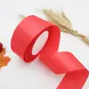 Fita de cetim de 4cm, fita vermelha colorida, fita para DIY, material de rosa, decoração de seda, embalagem de presente para bolo atacado