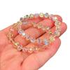 Pulsera de cristal tallado nuevo para mujer pulsera transfronteriza joyería de moda dulce joyería pequeña pulsera de cristal super flash al por mayor