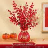 Set de Decoración de Cubo de Bendición de Año Nuevo, Hortensia de Fruta de la Fortuna, Decoración de Cubo de Bendición para Sala de Estar Regalo, Esencial para Venta al por Mayor