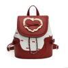 Bolsa Mochila Laço Versátil Fashion Estudantes Universitários Frequentando Aula Mulheres 2025 Verão Nova Bolsa Balde Simples para o Dia a Dia