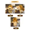 Marionetas de mano animales juegos de manos para calmar muñeca actuación león puede abrir la boca muñeco animal utilería para conferencias de jardín de infantes