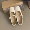 Zapatos de salón poco profundos de punta cuadrada retro estilo francés para mujer, novedad primavera 2025 versión coreana casual de hada, zapatos planos Mary Jane suaves