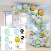 Macaron Balão terno Cena Layout Balão Arco Casamento Aniversário Festa Decoração Loja Balão Cadeia Pacote