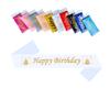 Feliz Cumpleaños Serigrafía Inglesa Banda de Cumpleaños Accesorios para Fotos Suministros para Fiesta Transfronterizos Varios Estilos Venta Caliente Transfronteriza