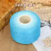 Fio de algodão mercerizado degradê em formato de bolo, fio de oito cabos tecelado à mão, multicolorido, não forma bolinhas, respirável para manta e xale