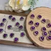 Caja de Amor Amatista Diseño de Nicho Hebilla de Oreja Personalizada Joyería para Orejas