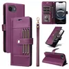 Adecuado para Funda de Teléfono Móvil tipo Cartera para Iphone16E Almacenamiento de Tarjetas Multifunción Tapa Plegable 16Promax Correa Cubierta Protectora