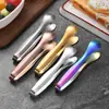 Clip de Coração de Aço Inoxidável Novo Criativo Espessado Clip Deslizante para Gelo Clip Mini para Alimentos de Aço Inoxidável Clip para Frutas Nozes