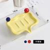 Lujo Ligero Caja de Jabón con Drenaje de Nube Baño Creativo Sin Perforaciones Jabonera de Cerámica Plato de Jabón de Hada Minimalista Vela Excelente