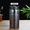 Grão de café Conservação Jar garrafa de vidro Frasco de armazenamento de grãos Garrafa manual de vácuo selado Jar