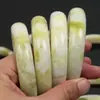 Venta Directa de Fábrica Pulsera de Jade Lantian Grado A Joyería de Jade Pulsera de Barra Redonda de Jade Pulsera para Mujer Venta en Vivo Suministro de Regalo
