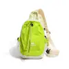 Bolsa transversal esportiva portátil para viagem casual, mochila leve para atividades ao ar livre para o outono, fecho de cordão, design color block