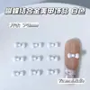 Gravata Borboleta Pérola Branca Acessórios de Unha em Liga, Popular no Japão e na Coreia, Decorações de Unha Laço, Decoração de Unha DIY