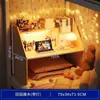 Cama de Dormitorio Mesa Pequeña Escritorio Simple Dormitorio de Estudiante Universitario Litera Superior Escritorio Perezoso para Escribir