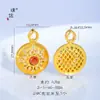 Accesorios DIY de Orfebre Estrella de Ocho Puntas Cepillada Colgante de Calabaza Corazón de Cacahuete para Mujer Calabaza Chapada en Oro