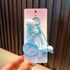 Chaveiro Gato Morango Desenho Animado Gatinho Pingente de Bolsa Lanyard de Celular Fofo Pingente para Chaveiro de Carro Pequeno Presente