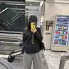 Camiseta Básica Versátil Casual Cómoda con Forro de Borrego Dongdaemun Corea del Sur 2025 Otoño e Invierno Cuello Alto Manga Larga