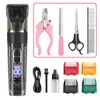 Aparador de Pelos de Pet Transfronteiriço Cão Elétrico Tosquiador Gato Tesouras de Higiene Máquina de Cortar Cabelo Tosquiador Elétrico