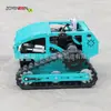 Cortacésped de orugas de ingeniería controlado por control remoto, desbrozadora universal para huertos y jardines, motor de gasolina ZY-750 controlado por control remoto para quitar nieve