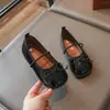 Zapatos Mary Jane de Cuero para Niñas con Lazo, Zapatos de Princesa Suaves para Bebé de Primavera y Verano, Zapatos Planos para Niños, Modernos y Versátiles