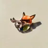 Broche Zootopia Desenho Animado Judy Nick Preguiça Relâmpago Emblema Decoração de Bolsa Alfinete Acessórios de Roupa Não
