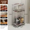 Cesto de Roupa Dupla Camada Doméstico para Separação de Roupas, Cesto Móvel de Armazenamento de Roupas para Banheiro com Carrinho e Prateleira