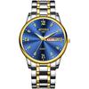 Reloj Auténtico Reloj de Hombre Nuevo Reloj de Hombre a la Moda Calendario Luminoso Resistente al Agua Reloj de Estudiante Correa de Acero