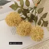 Ramo de 3 Piezas de Flores Artificiales de Diente de León para Arreglo de Escena, Decoración de Boda, Flores Secas Artificiales de Crisantemo de Bola de Gama Alta, Flores Falsas