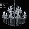 Nuevos accesorios de boda del fabricante: Candelabro cortina de cuentas de cristal electrochapado de hierro forjado estilo europeo para decoración de bodas, hoteles, salones y escenarios