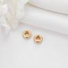 Zhongxing material hecho a mano con cuentas chapado en cobre color oro real 14k retenedor de color cuentas accesorios para pulsera collar pulsera material para bricolaje