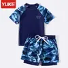 Traje de baño de dos piezas para niños, Traje de baño para niños de nuevo estilo para niños pequeños, medianos y grandes, Bañador para bebé, Traje de baño para aguas termales, Traje de baño con protección solar