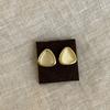 Aretes geométricos dorados de alta calidad de piedra ojo de gato para mujer, aretes sencillos de personalidad, moda, temperamento, para ir al trabajo, combinan con todo