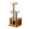 Unidade Integrada de Escalada e Descanso para Gatos Atacado para Apartamentos Pequenos, Árvore para Gatos Compacta Economizadora de Espaço com Poste Arranhador de Sisal e Brinquedos para Gatos