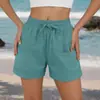 Novedades Primavera y Verano 2026 Amazon Wish Europa y América Comercio Transfronterizo Ropa de Mujer Color Sólido Pantalones Cortos Harem Casuales para Playa para Mujeres