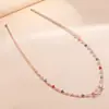 Joia Transfronteiriça Europeia e Americana Luxo Leve Elegante Borboleta Roxa Transparente Corrente de Cintura Dupla Camada Moda Feminina Adorável Decoração de Cintura com Strass