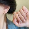 3 Pares de Aretes de Lazo Traje Super Hada Simple Aretes Pequeños Niñas de Alta Gama Estilo Ins Perla Aretes Combinables