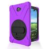 Adecuado para Samsung T585 Rey Pirata funda protectora de tableta de silicona y PC a prueba de golpes y caídas con soporte giratorio T580 funda de cuero