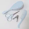 Set de Cuidado para Bebé, Cepillo para el Cabello de Nylon Suave, Cortauñas, Tijeras, Cuidado del Recién Nacido, Seguro para Bebés, Cerdas Suaves