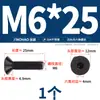 Tornillos de Cabeza Avellanada de Acero Inoxidable 304 con Cabeza Hexagonal Pernos de Cabeza Plana Taza Plana M2.5M3M4M5M6M8M10Mm