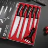 Juego de Cuchillos de Cocina de Acero Inoxidable de Seis Piezas, Cuchillo de Cocina para el Hogar, Cuchillo de Verduras de Acero Inoxidable, Cuchillo para Frutas, Juego de Cuchillos de Regalo