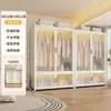 Armario de acero de estilo moderno para ropa de bebé, estable y duradero, a prueba de polvo, colgable, armario modular con almacenamiento compartimentado