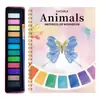 Nuevo Cuaderno de Acuarela, Libro para Colorear Especial para Acuarela, Cuaderno de Ejercicios para Flores y Pájaros, Libro de Pintura a la Acuarela para Niños