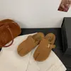 Tamancos Birkenstock com sola grossa, que aumentam a altura, bico fechado para mulheres, adequados para uso externo, novo modelo outono 2026, tamancos estilo Birkenstock com separação de dedos artificial