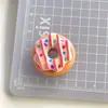 Simulação Comida e Jogo Donut Jóias DIY Acessórios Creme Cola Celular Shell Beleza Chaveiro Pingente Materiais Artesanais