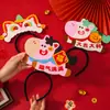Diademas de Año Nuevo, Pequeños Regalos Hechos a Mano, Accesorios para Fotos, Materiales de Manualidades, Regalos para Actividades de Año Nuevo para Niños de Preescolar del Año del Caballo