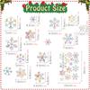 RPS841-845 Copo de Nieve Navideño Arcoíris Colorido Electroestático Adhesivo para Vidrio Atrapasol Antigolpes de Pájaros Adhesivo para Ventana